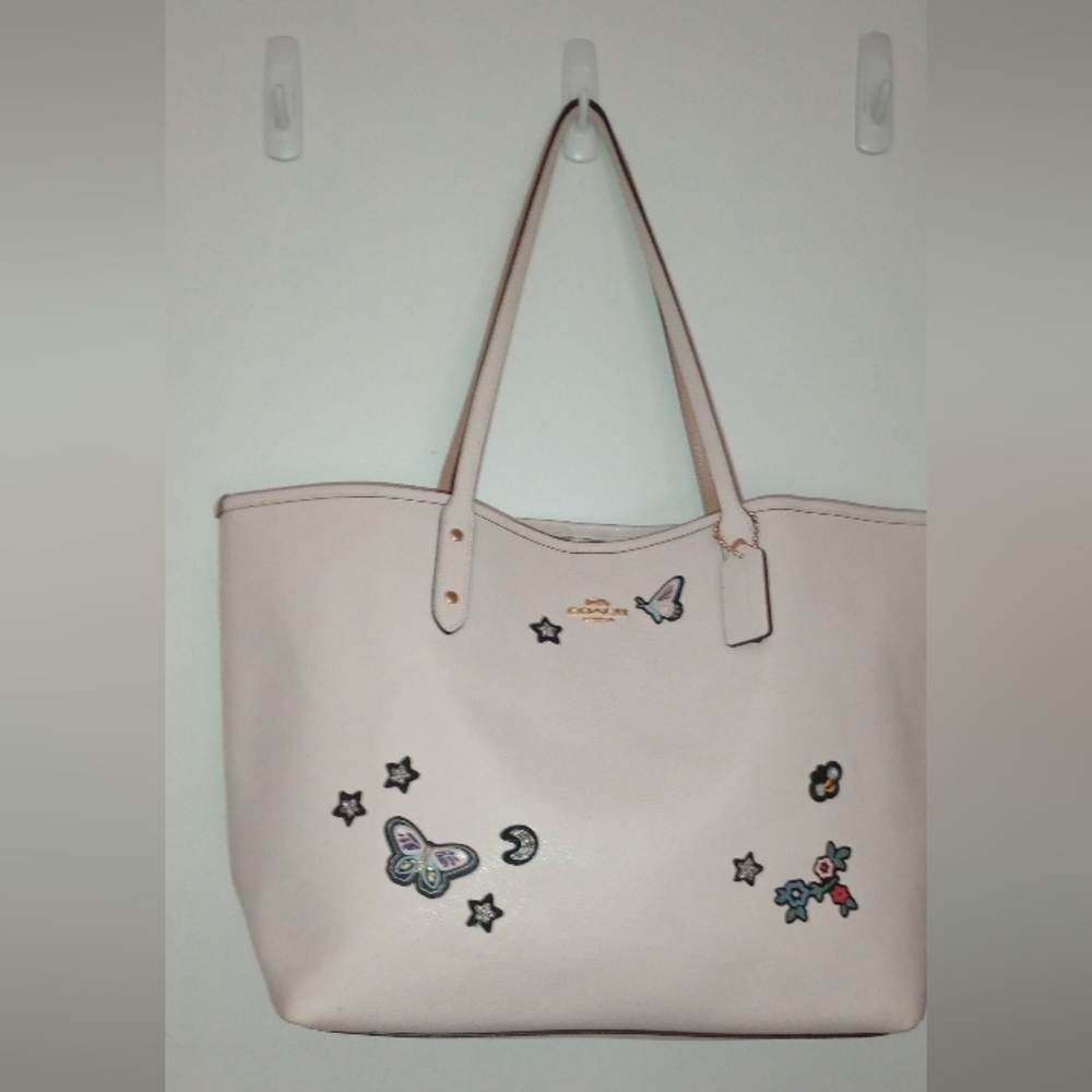 Coach City Tote Souvenir Embroidery VGUC